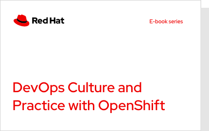DevOps Culture and Practice with OpenShift e-book cover image
