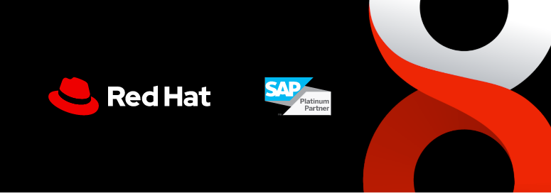 Red Hat and SAP logos with RHEL image