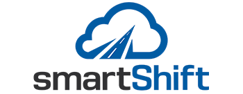 smartShift logo stacks cloud symbol company name below